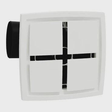 Clipsal Airflow Square Fascia Ceiling Exhaust Fan White - CEF40N-WE
