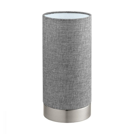 Pasteri 1 Light Touch Table Lamp Satin Nickel & Grey - 96375N - ARCK Electrical Wholesale Supplies