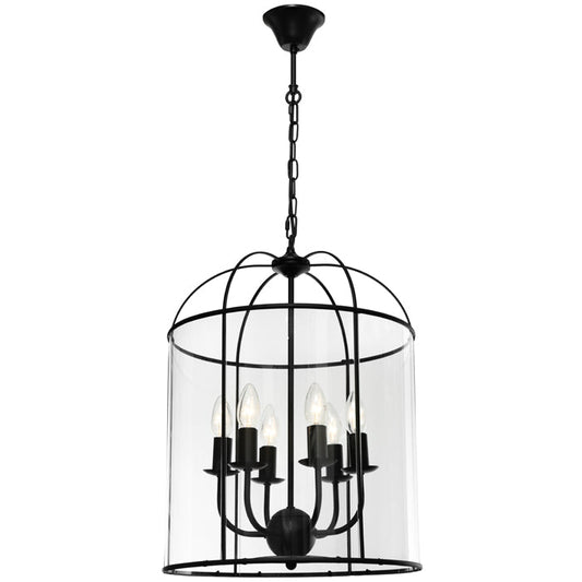 Cougar Lighting Clovelly 6 Lig - CLOV6PBLK - ARCK Electrical Wholesale Supplies
