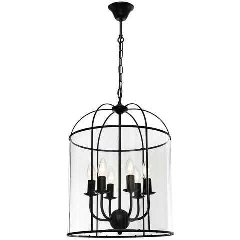 Cougar Lighting Clovelly 6 Lig - CLOV6PBLK - ARCK Electrical Wholesale Supplies