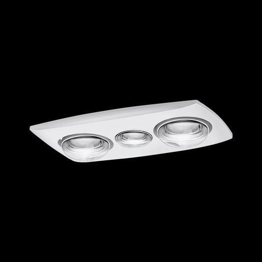Contour 2 3-in-1 Bathroom Heater with 2 Heat Lamps, Exhaust Fan and LED Light - MBHC2LW - ARCK Electrical Wholesale Supplies