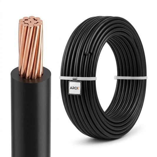 16mm Building Wire Single Core - Black - 20m Cut - SR1160-CUT-20BLACK