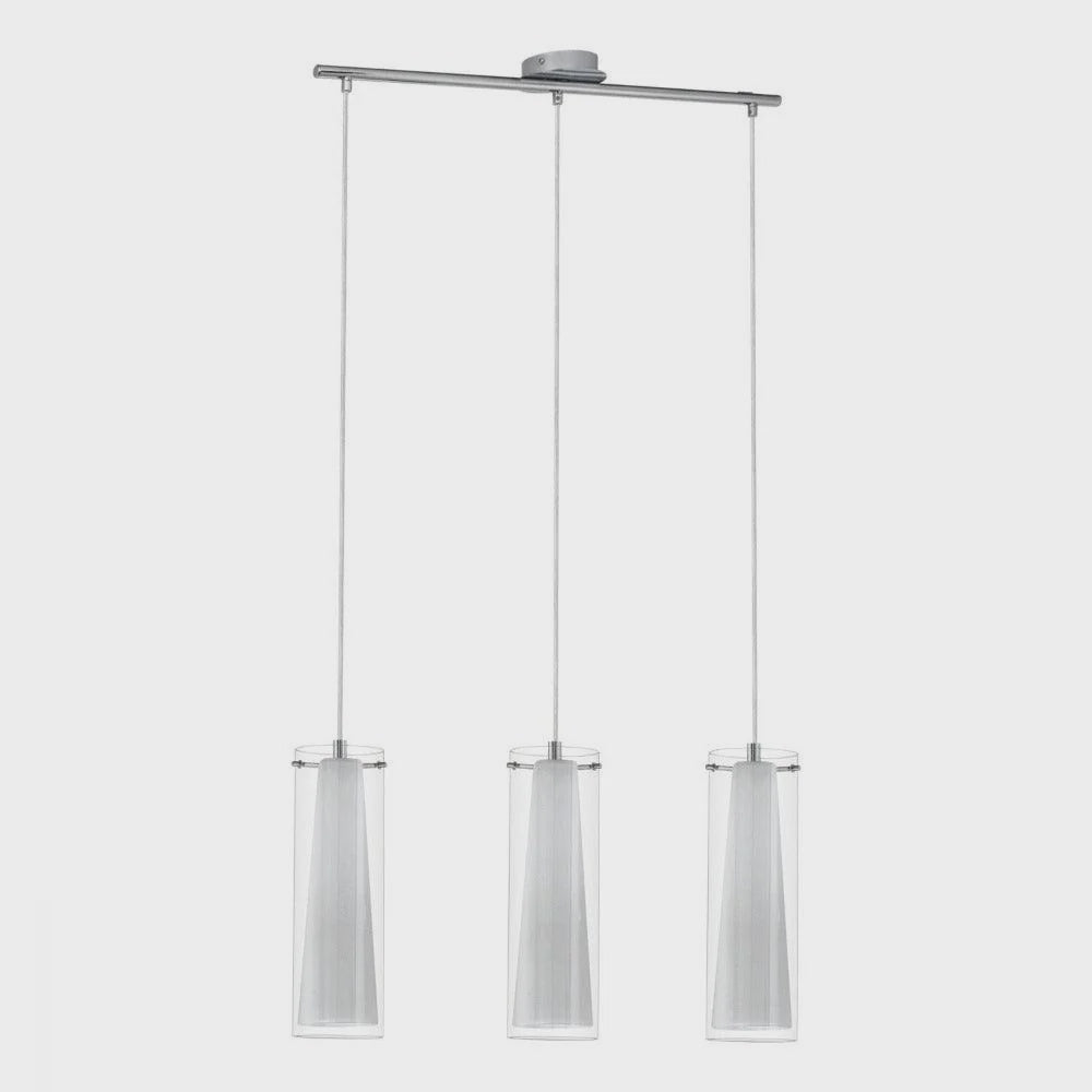 Pinto 3 Light Pendant Chrome & Clear White - 89833 - ARCK Electrical Wholesale Supplies