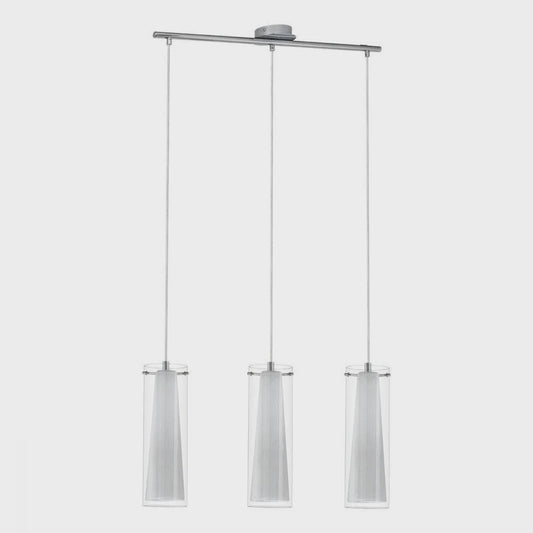 Pinto 3 Light Pendant Chrome & Clear White - 89833 - ARCK Electrical Wholesale Supplies