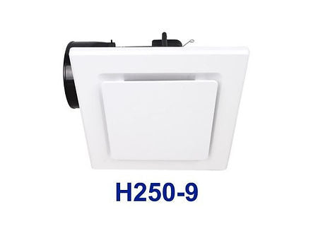 EXHAUST FAN W/LIGHT SQ 290 - H250-9L - ARCK Electrical Wholesale Supplies