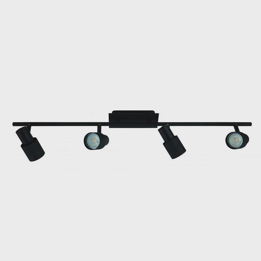 Davida 4 Light Spotlight 4000K Matt Black - 204329 - ARCK Electrical Wholesale Supplies