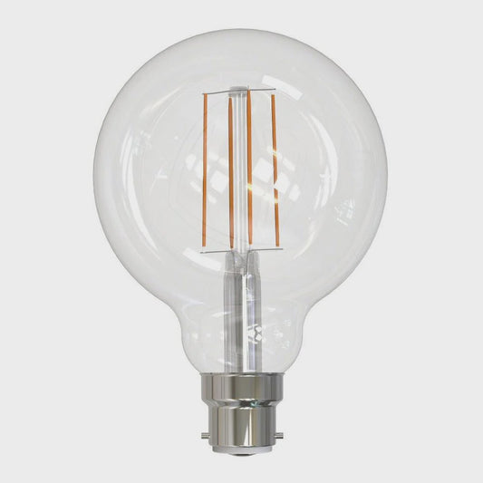 Bulb G95 LED Filament Globe BC 240V 7.5W Clear 2700K - 205952 - ARCK Electrical Wholesale Supplies