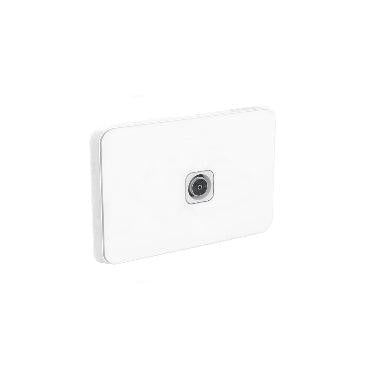 Clipsal Iconic PAL TV Antenna Socket Plate - 3041VTV75F-VW - ARCK Electrical Wholesale Supplies
