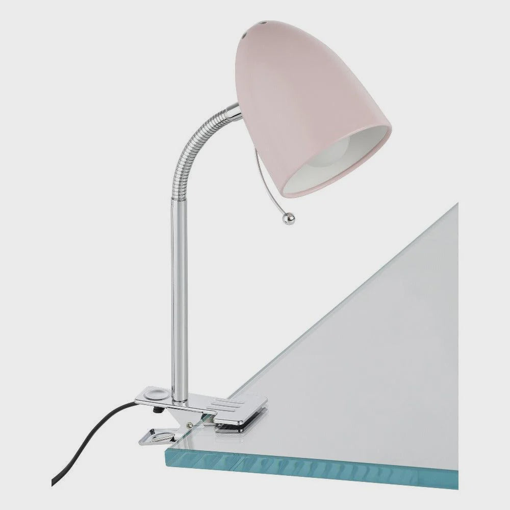 Lara 1 Light Clamp Lamp Pastel Pink - 205261N - ARCK Electrical Wholesale Supplies
