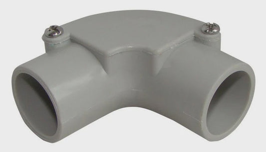 PVC - Inspec Elbow Grey 20mm (PVC-04020) - ELB-20G/IN