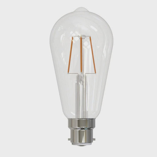 Bulb ST64 LED Filament Globe BC 240V 5W Clear 5000K - 205966 - ARCK Electrical Wholesale Supplies