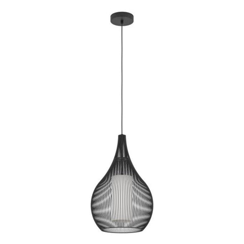 RAZONI Pendant Light Black Steel Black Glass - 900828N