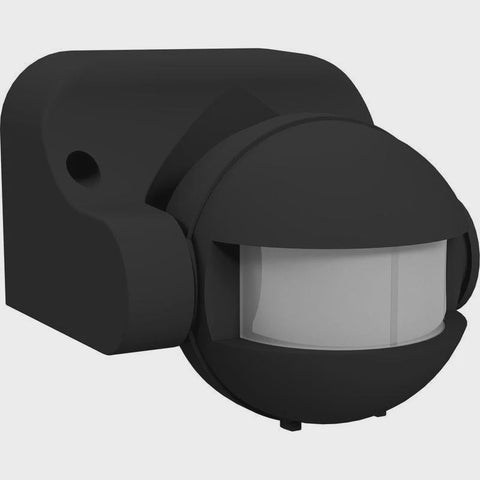 Motion Sensor 180deg Round IP44 - Black - FMS-12050 - ARCK Electrical Wholesale Supplies