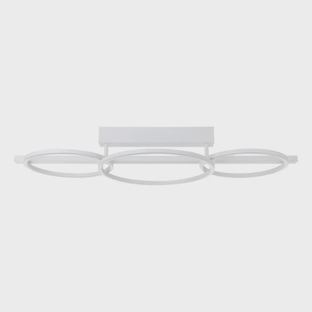 Lanacera Semi-Flush Mount Light White Plastic 3000K - 205836 - ARCK Electrical Wholesale Supplies