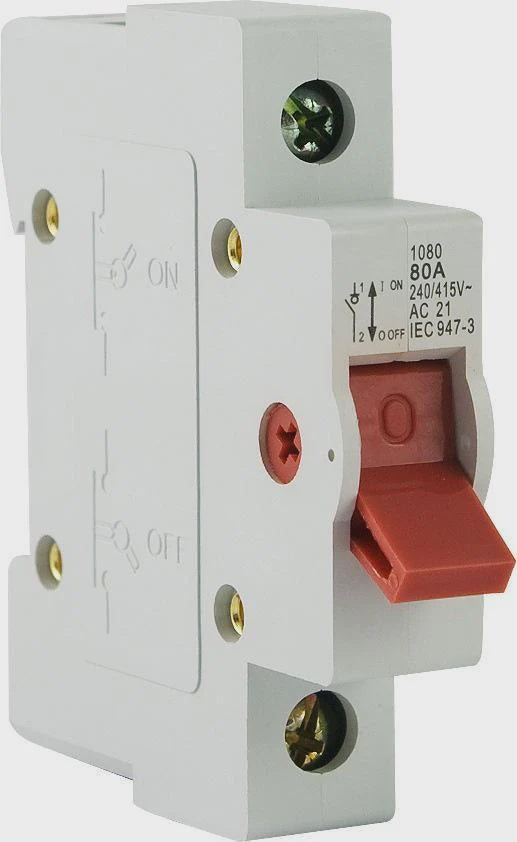 Main switch 50A 1 Pole - 30639NLS - ARCK Electrical Wholesale Supplies