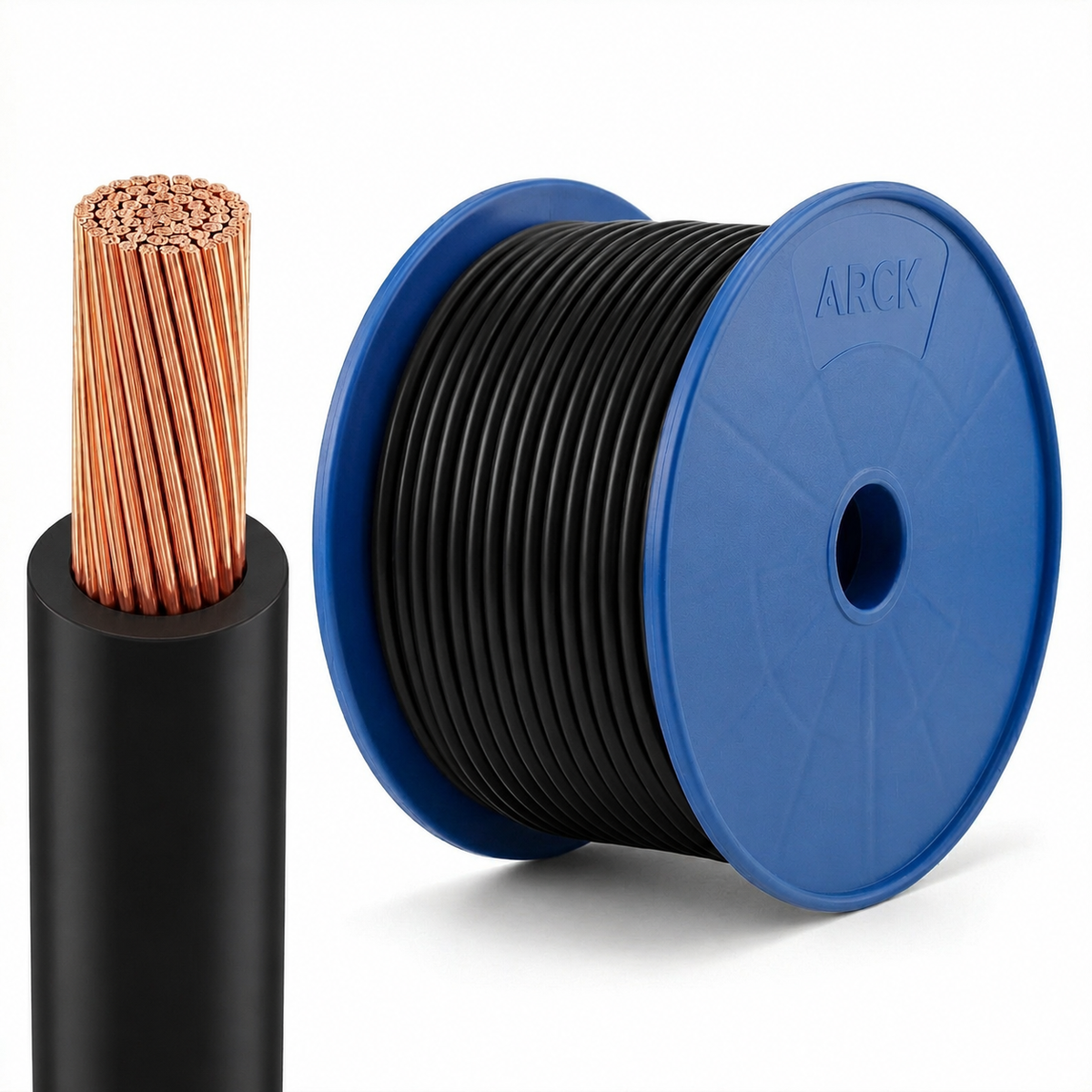 2.5mm Building Wire Single Core - Black - 100m Drum - SR1025-100BLACK