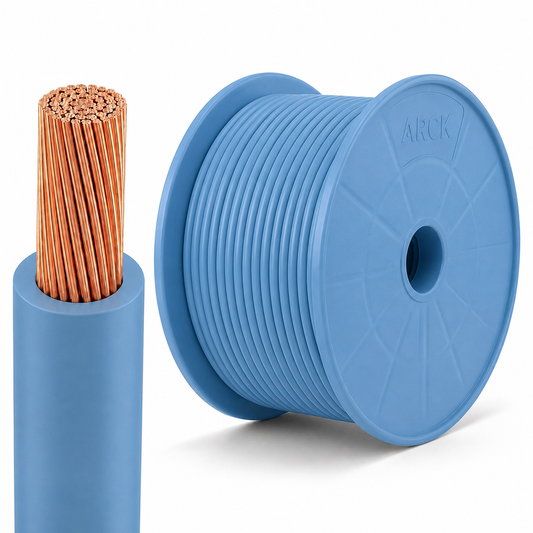 2.5mm Building Wire Single Core - Blue - 100m Drum - SR1025-100BLUE