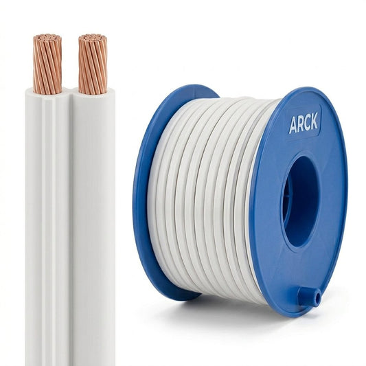 Figure 8 Cable 1mm - White - 100m Roll - SEC2810-100WHITE