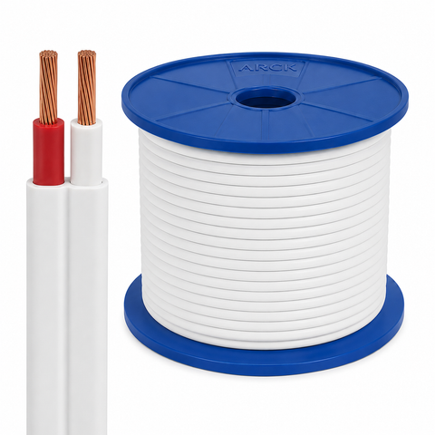 6.0mm TPS Twin Active - Red/White - 100m Drum - SRF2060AV-100WH