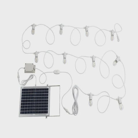 Festoon Solar 10 Lights 12V L13000mm White Plastic 2700K - 205892N - ARCK Electrical Wholesale Supplies