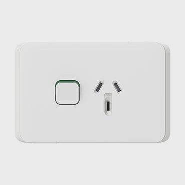 Clipsal Iconic Single Powerpoint - 3015-VW - ARCK Electrical Wholesale Supplies