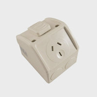 Weatherproof GPO SINGLE 10A- New Style - WPP1-NMHS