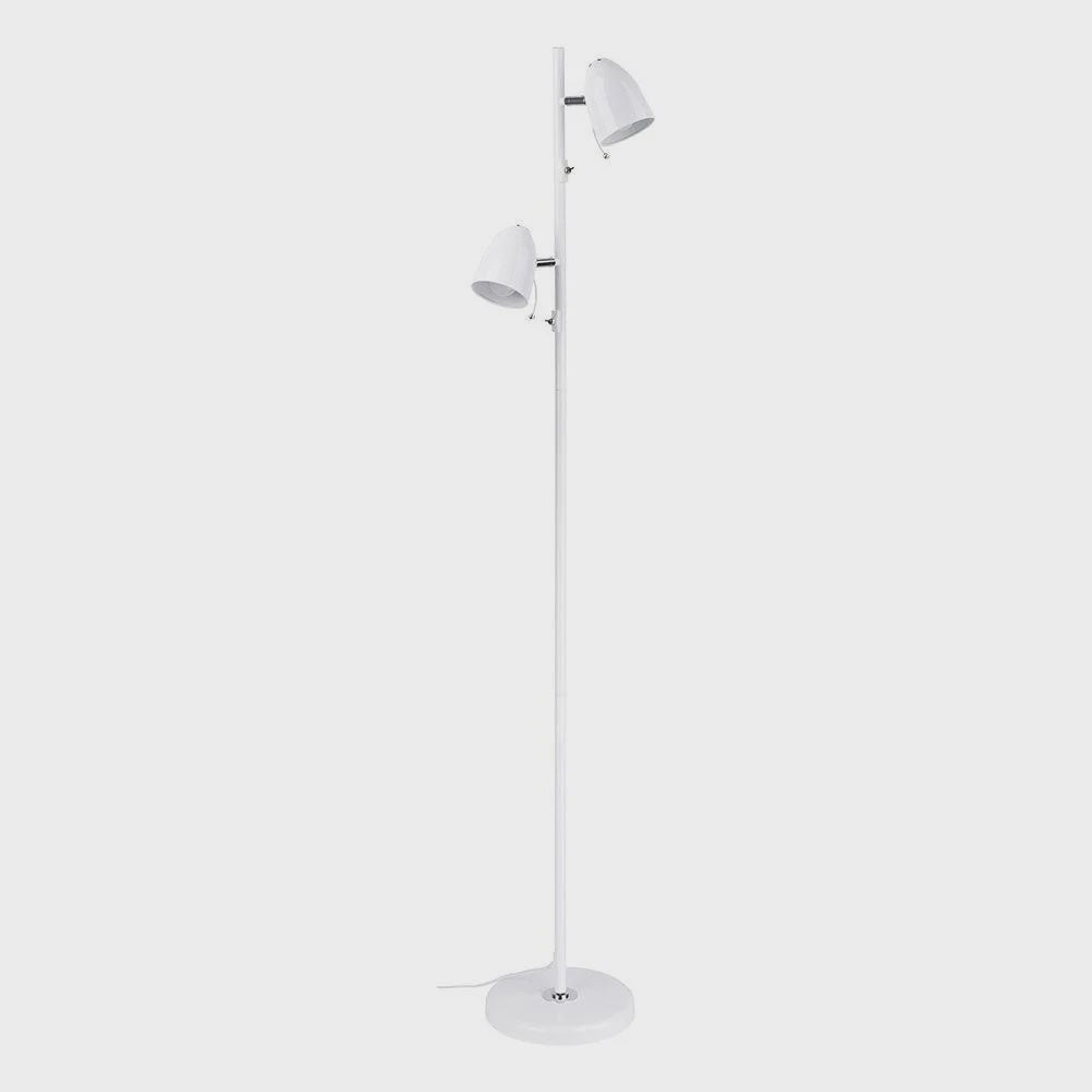 Lara 2 Light Floor Lamp White - 205284N - ARCK Electrical Wholesale Supplies