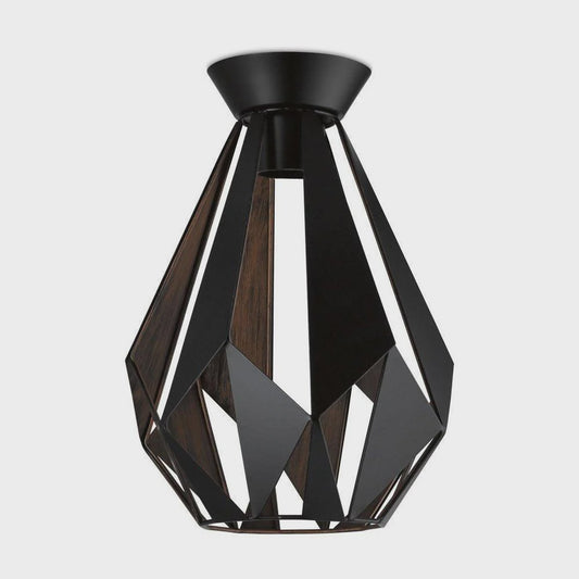 Carlton 1 DIY Batten Fix Light Black & Copper 205mm - 203316 - ARCK Electrical Wholesale Supplies