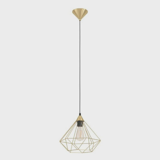 TARBES Pendant Light W325mm Brushed Brass Steel - 43679N - ARCK Electrical Wholesale Supplies