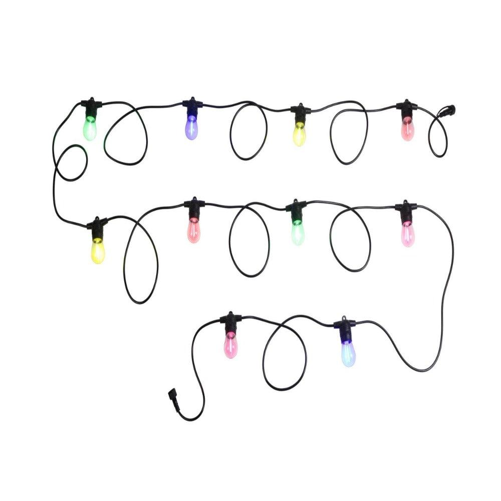Festoon 10 Lights 12V L8000mm Black Plastic RGB - 205974