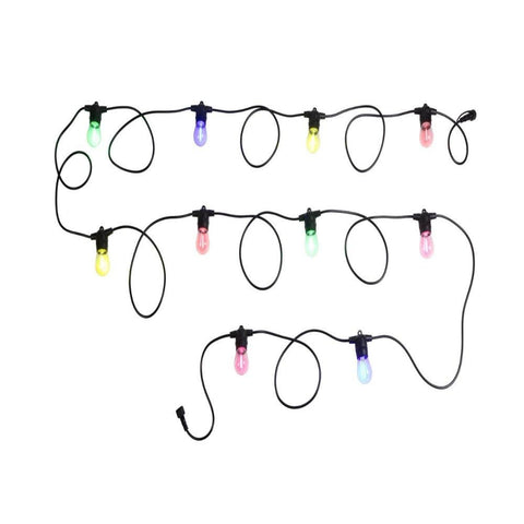 Festoon 10 Lights 12V L8000mm Black Plastic RGB - 205974
