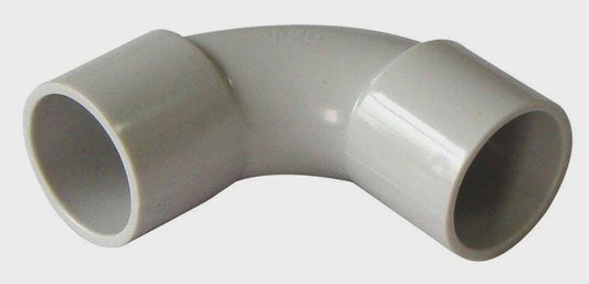 PVC - Solid Elbow Grey 20mm (PVC-03020) - ELB-20G - ARCK Electrical Wholesale Supplies