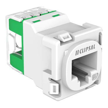 Clipsal 30 Series CAT6 Data Mechanism - 30RJ45SMA6C-WE - ARCK Electrical Wholesale Supplies