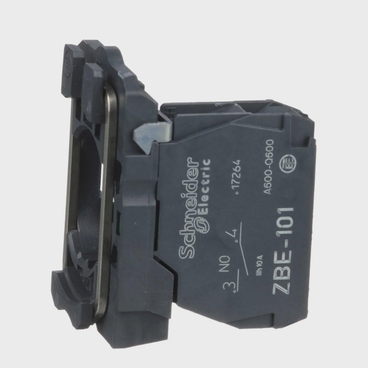 Clipsal Single contact block with body/fixing collar 1NO screw clamp terminal - ZB5AZ101 - ARCK Electrical Wholesale Supplies