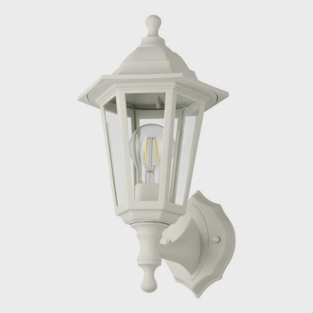 Duanera 1 Light Wall Lantern Height 320 mm White Plastic - 205466N - ARCK Electrical Wholesale Supplies