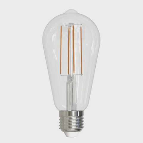 Bulb ST64 LED Filament Globe ES 240V 7.5W Clear 2700K - 205962 - ARCK Electrical Wholesale Supplies