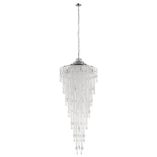 Beires Crystal Pendant 12 Lights Chrome Steel Brilliant Glass - 390262 - ARCK Electrical Wholesale Supplies