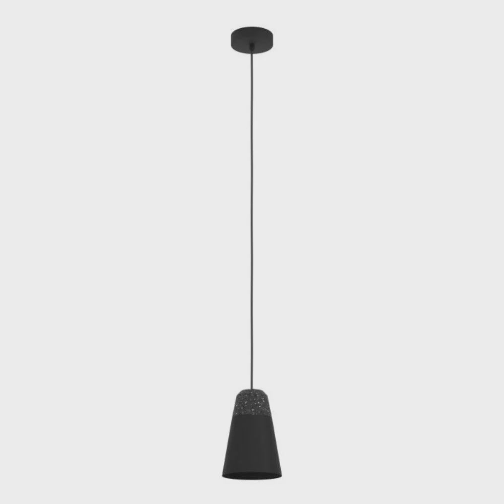 Canterras Pendant Light Black Steel Grey / White Terrazzo - 99544N - ARCK Electrical Wholesale Supplies