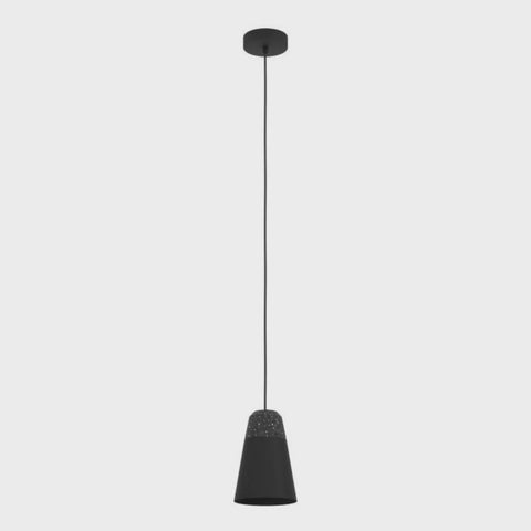 Canterras Pendant Light Black Steel Grey / White Terrazzo - 99544N - ARCK Electrical Wholesale Supplies