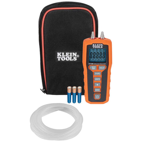 Klein Tools A-ET180 Digital Differential Manometer - ARCK Electrical Wholesale Supplies
