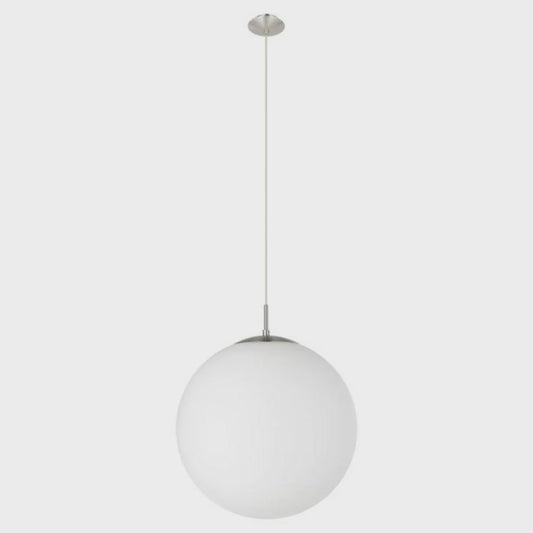 Rondo 1 Light Pendant Satin Nickel Steel - 205242 - ARCK Electrical Wholesale Supplies