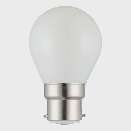 Fancy Round Frost LED 4W B22 Dimmable 3000K - 206459 - ARCK Electrical Wholesale Supplies
