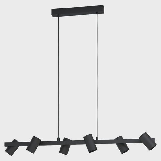 Gatuela 1 6 Light Island Pendant Black - 99464N - ARCK Electrical Wholesale Supplies