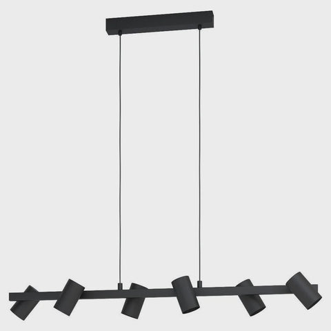 Gatuela 1 6 Light Island Pendant Black - 99464N - ARCK Electrical Wholesale Supplies