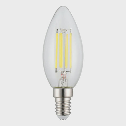 Filament Candle Clear Globe 4W E14 Dimmable 5000K - 206443 - ARCK Electrical Wholesale Supplies