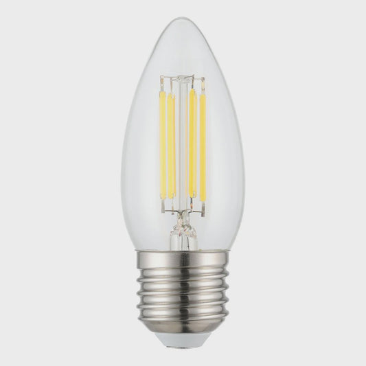 Filament Candle Clear Globe 4W E27 Dimmable 3000K - 206435 - ARCK Electrical Wholesale Supplies