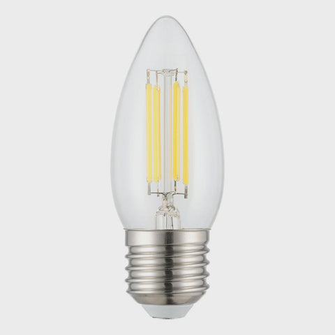 Filament Candle Clear Globe 4W E27 Dimmable 3000K - 206435 - ARCK Electrical Wholesale Supplies