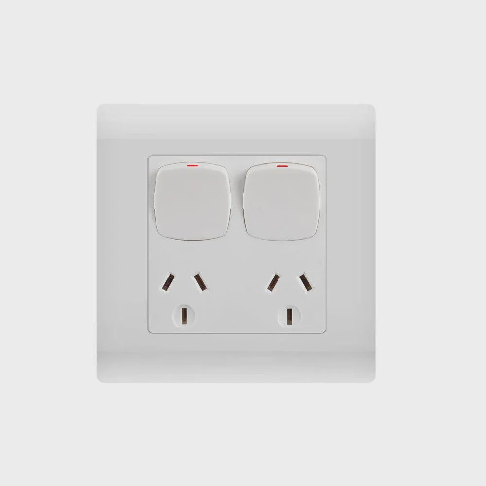 Transco Double Outlet GPO (Euro Large Dolly Rocker) - P2LL