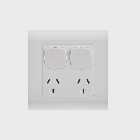 Transco Double Outlet GPO (Euro Large Dolly Rocker) - P2LL