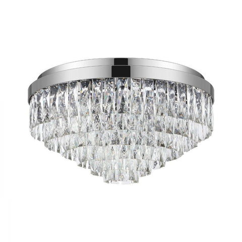 Valparaiso 11 Light Ceiling Chrome & Crystal 580mm - 39491 - ARCK Electrical Wholesale Supplies